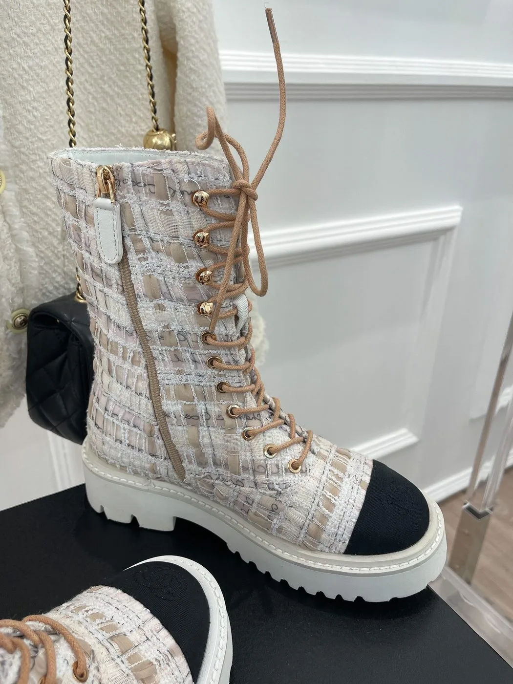 Alternative view of Chanel Martin Shoes With Laces White /