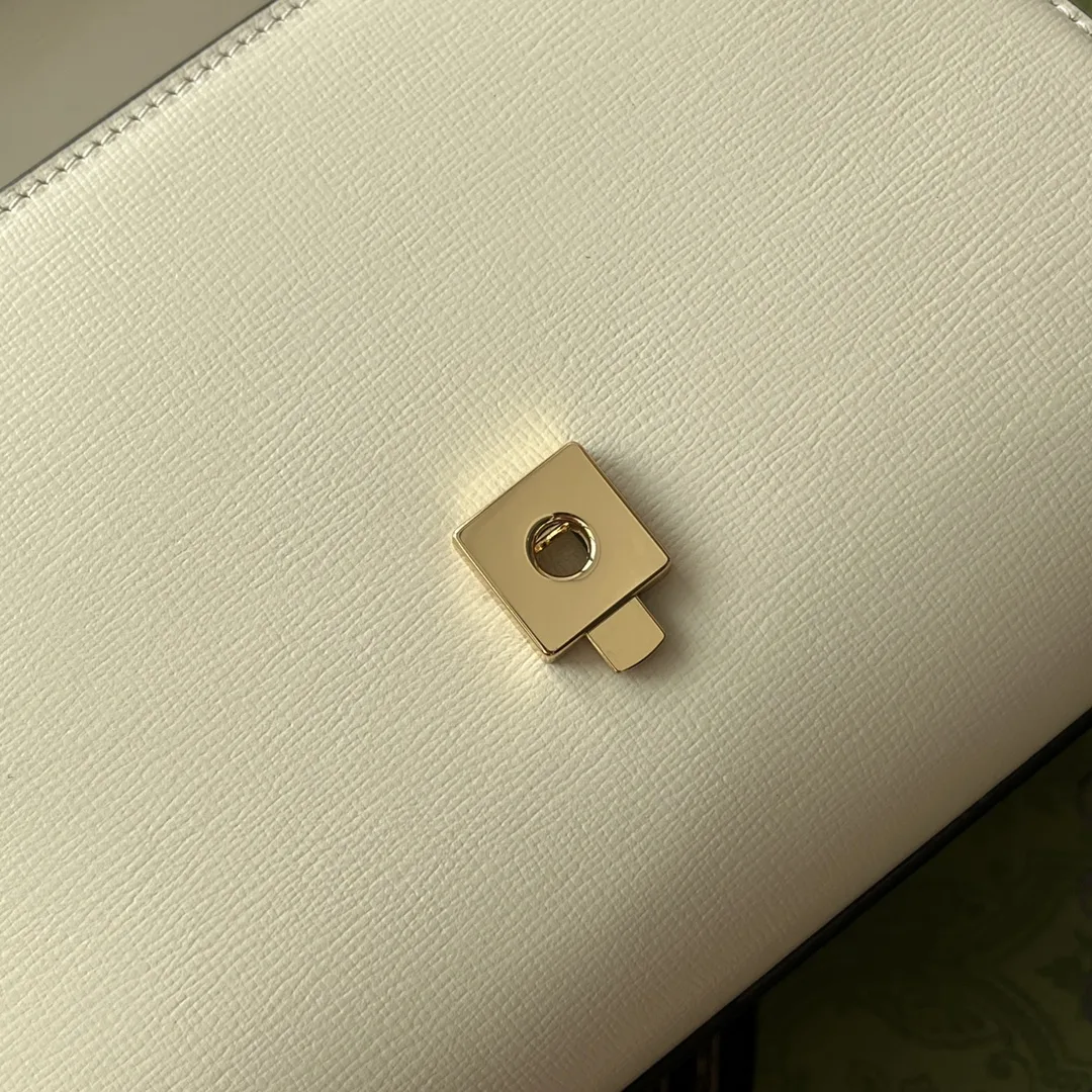 Gucci Horsebit 1955 Mini Shoulder Bag / Brown Gold Hardware - Image 10