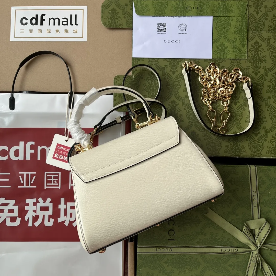 Gucci Horsebit 1955 Mini Shoulder Bag / Brown Gold Hardware - Image 7