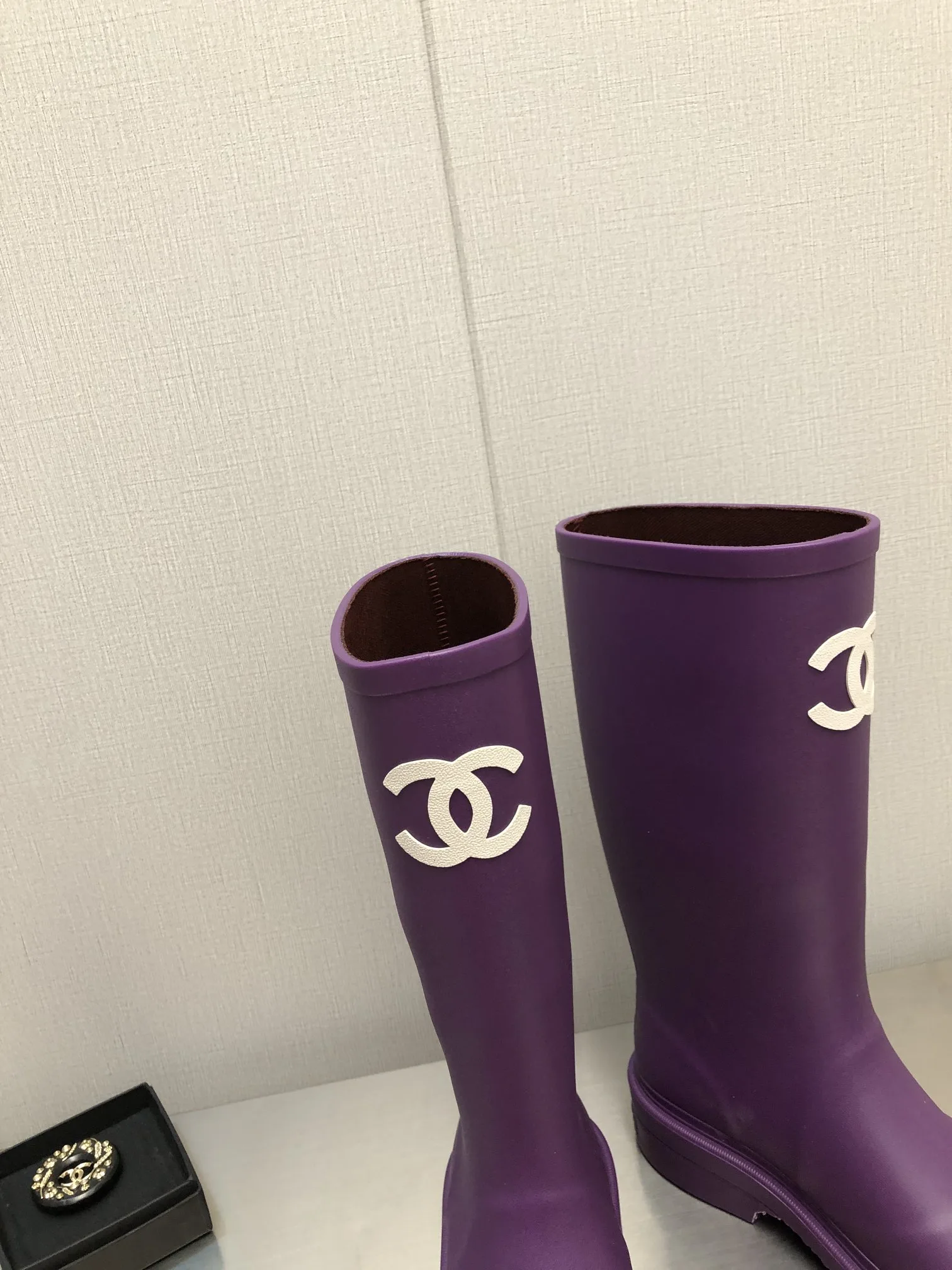 Chanel Women’s Hight Boots Purple - Image 4