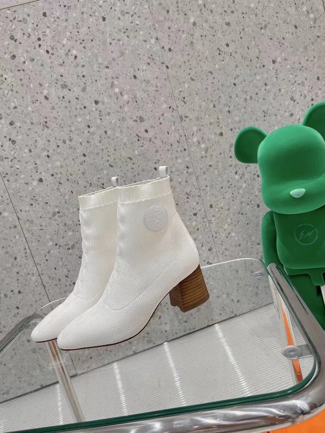 Hermes Volver 60 Ankle Boots White / - Image 5