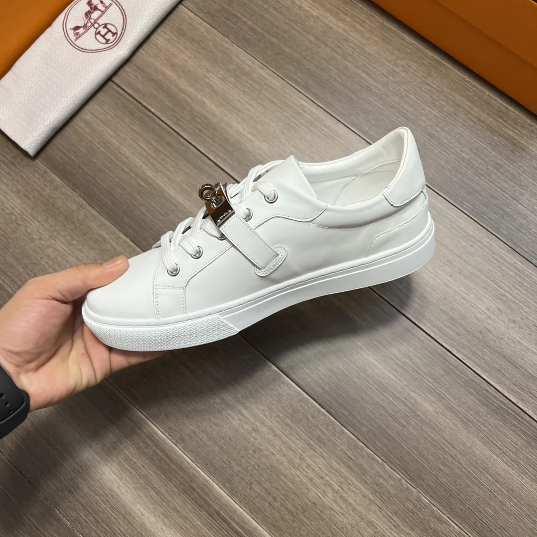Hermes Casual Sneakers White - Image 3