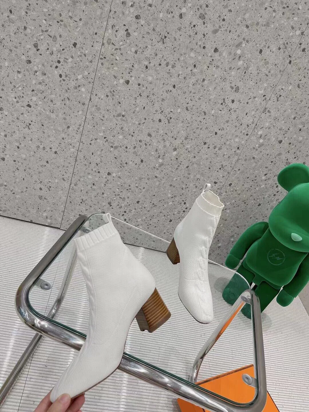 Hermes Volver 60 Ankle Boots White / - Image 3