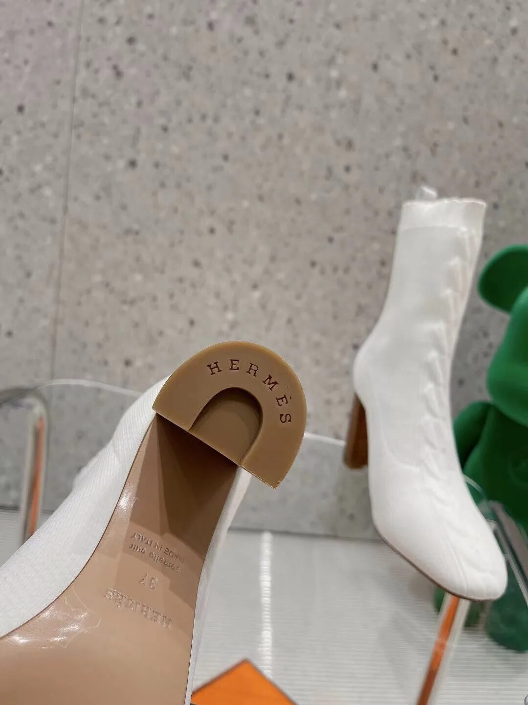 Alternative view of Hermes Volver 90 Ankle Boots White /