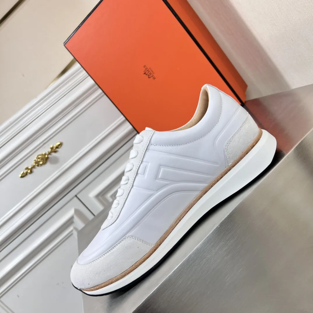 Alternative view of Hermes Easy Trainers White