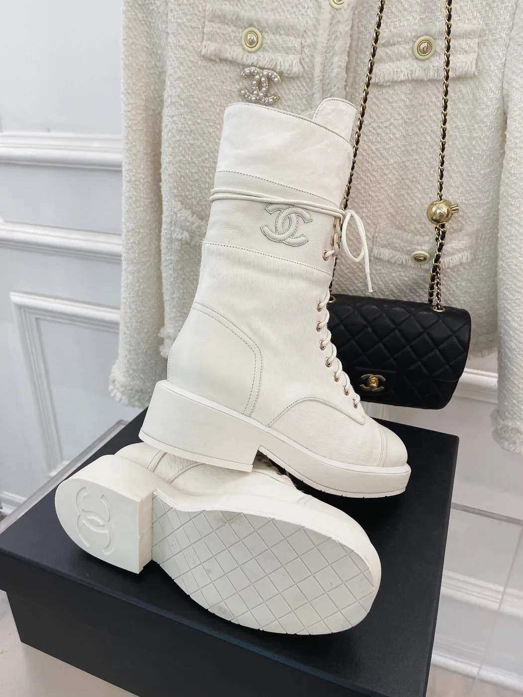 Chanel Women’s Lace-Ups White - Image 5