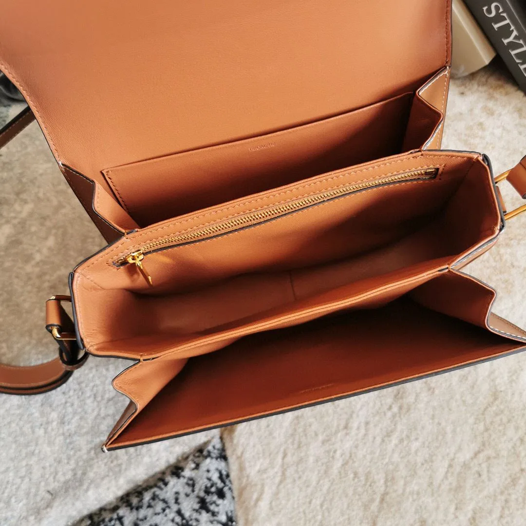 Celine Teen Triomphe Check Bag Brown / - Image 4