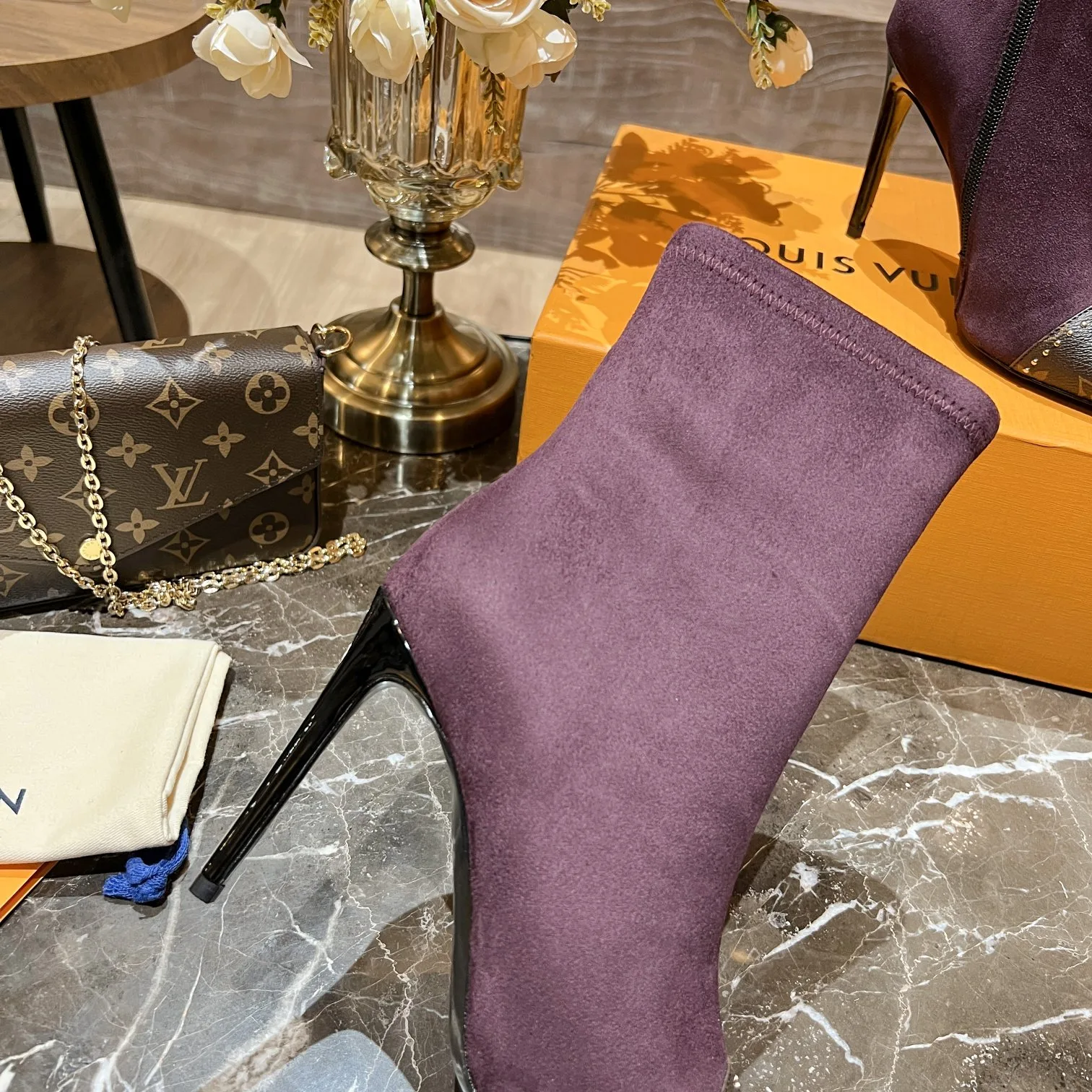 Alternative view of Louis Vuitton Women’s Cherie Ankle Boots White Women