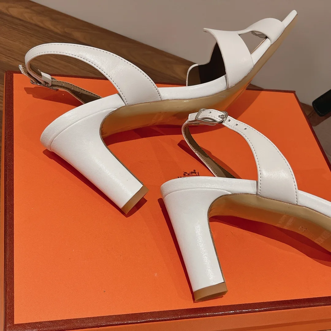 Hermes Oasis Sandal White / - Image 8