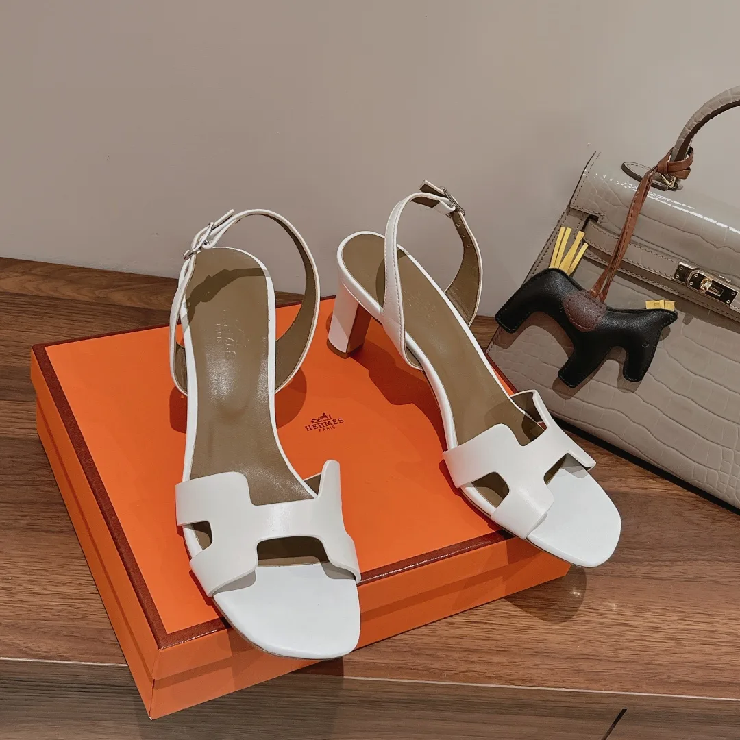 Hermes Oasis Sandal White / - Image 6