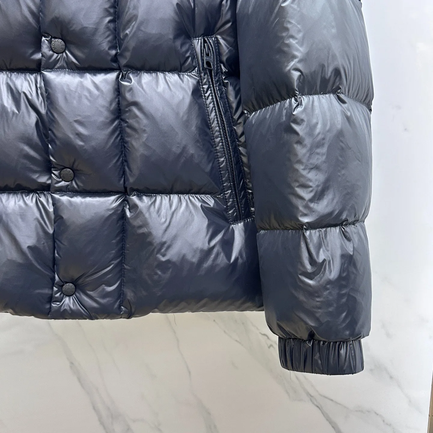 Moncler Tripiti Short Down Jacket Black - Image 6