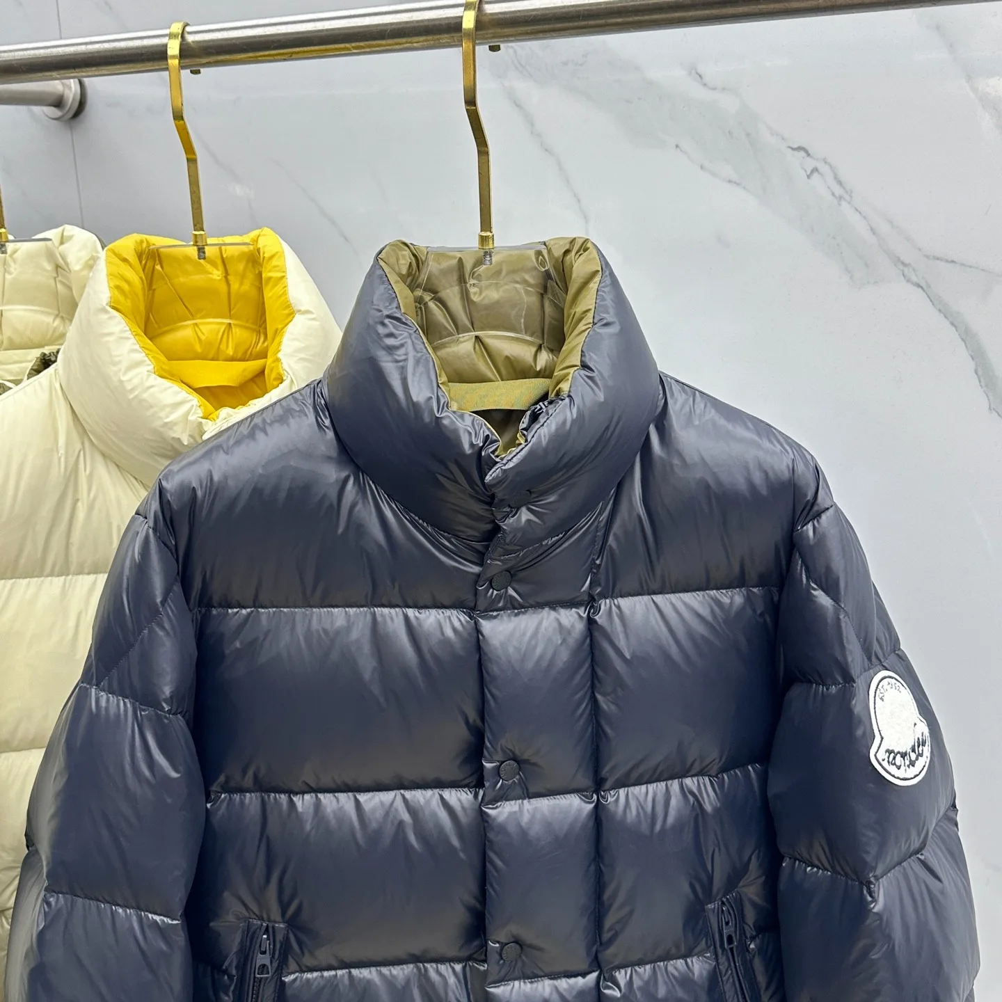 Moncler Tripiti Short Down Jacket Black - Image 3
