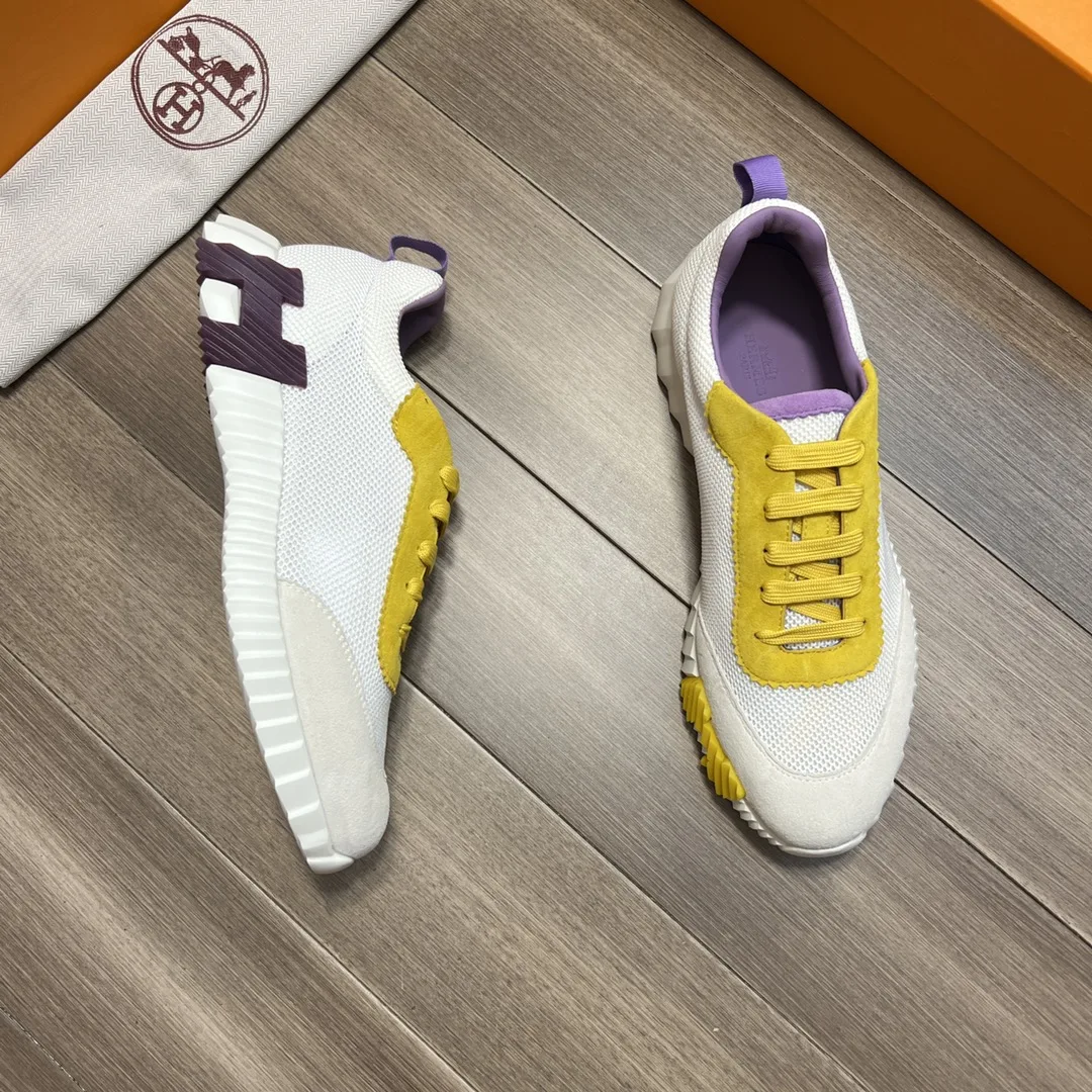 Hermes Bouncing Sneakers Yellow - Image 8