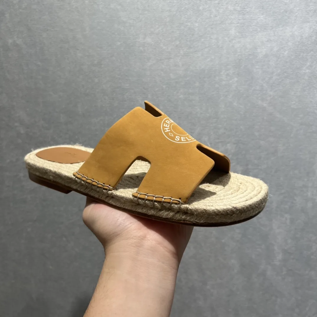 Hermes Old Espadrilles Yellow - Image 5