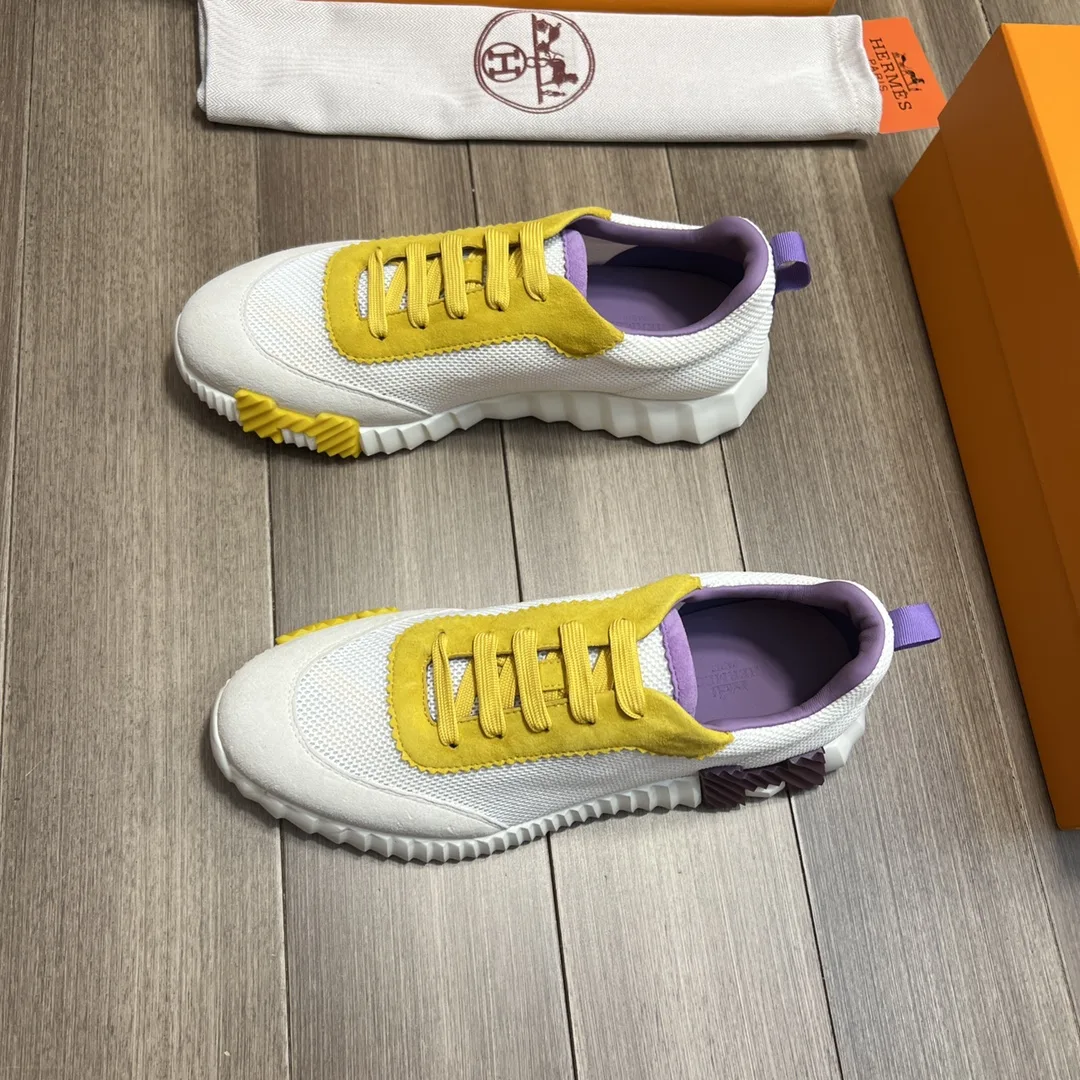 Hermes Bouncing Sneakers Yellow - Image 7