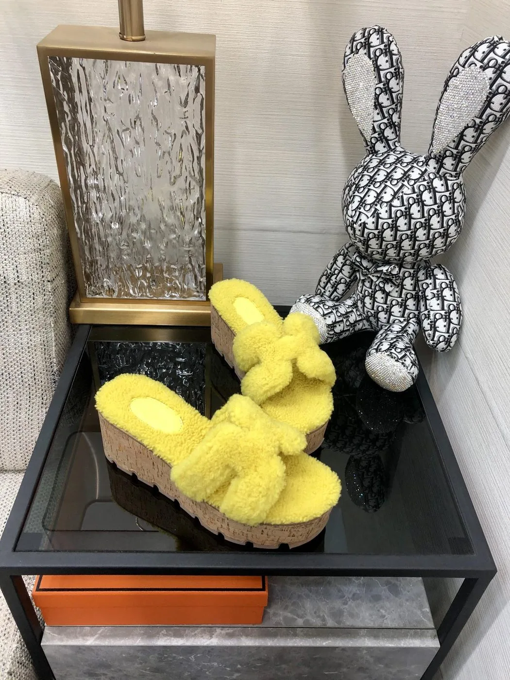 Hermes Figari Sandal Yellow