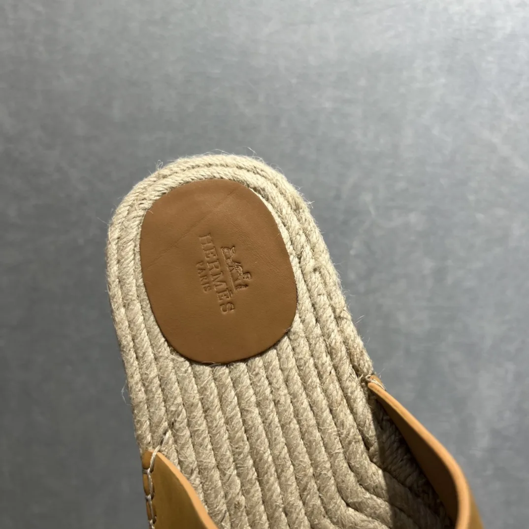 Hermes Old Espadrilles Yellow - Image 4