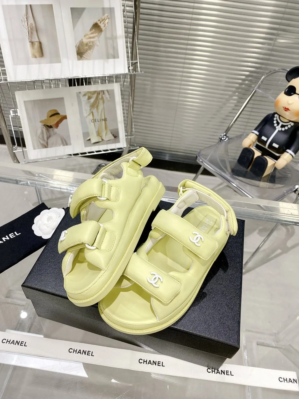 Alternative view of Chanel Women’s Sandals With Chanel Logo Yellow