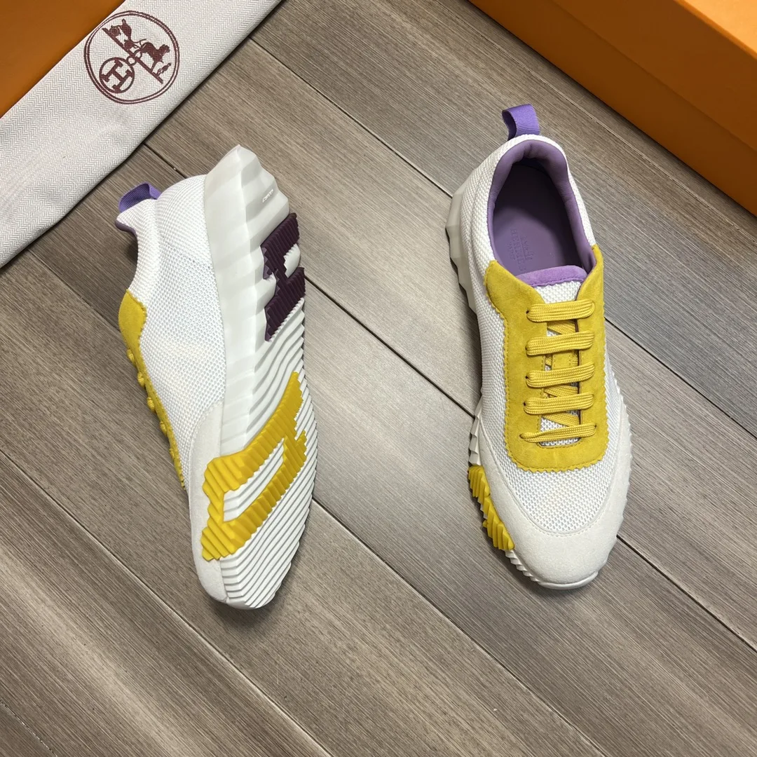 Hermes Bouncing Sneakers Yellow - Image 5