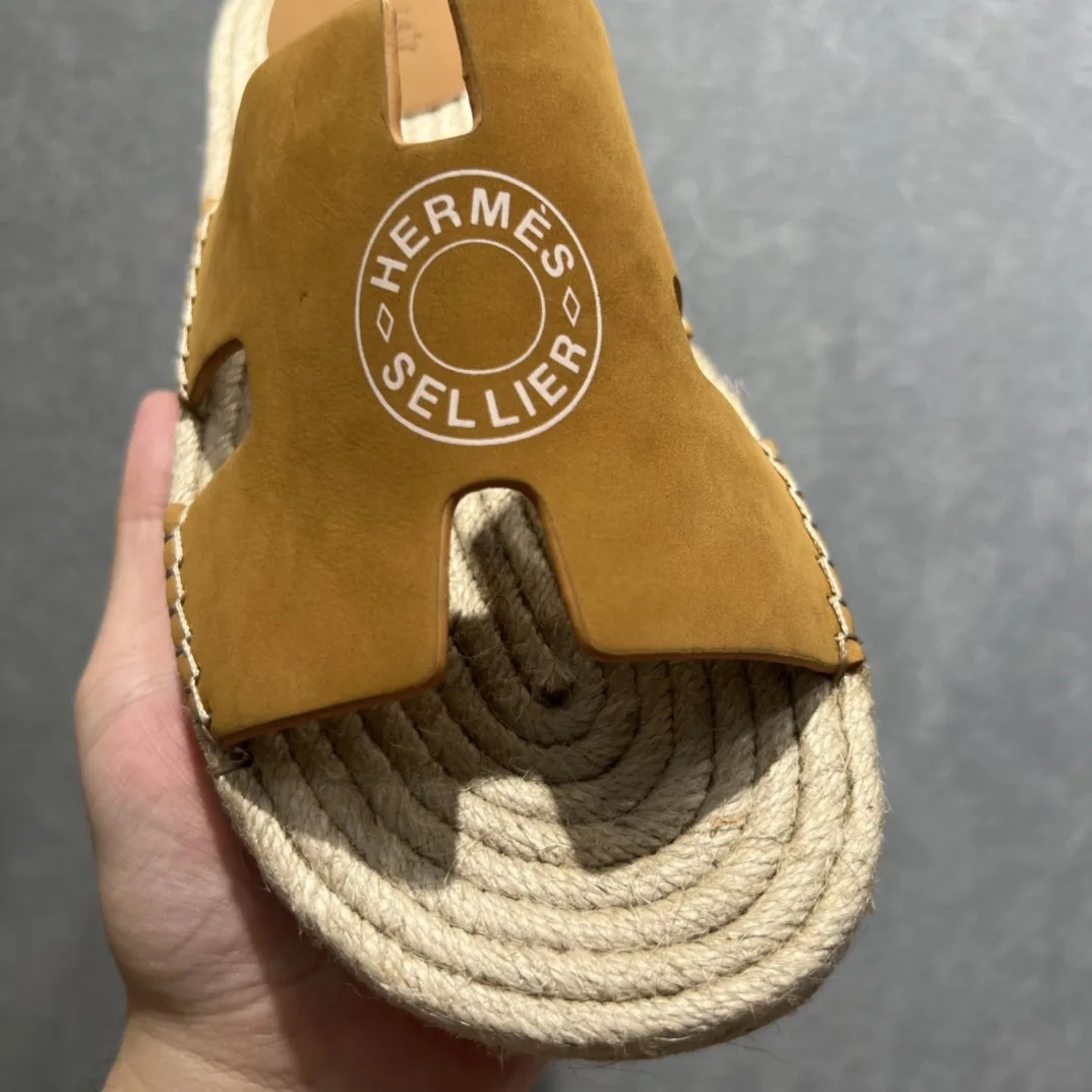 Alternative view of Hermes Old Espadrilles Yellow
