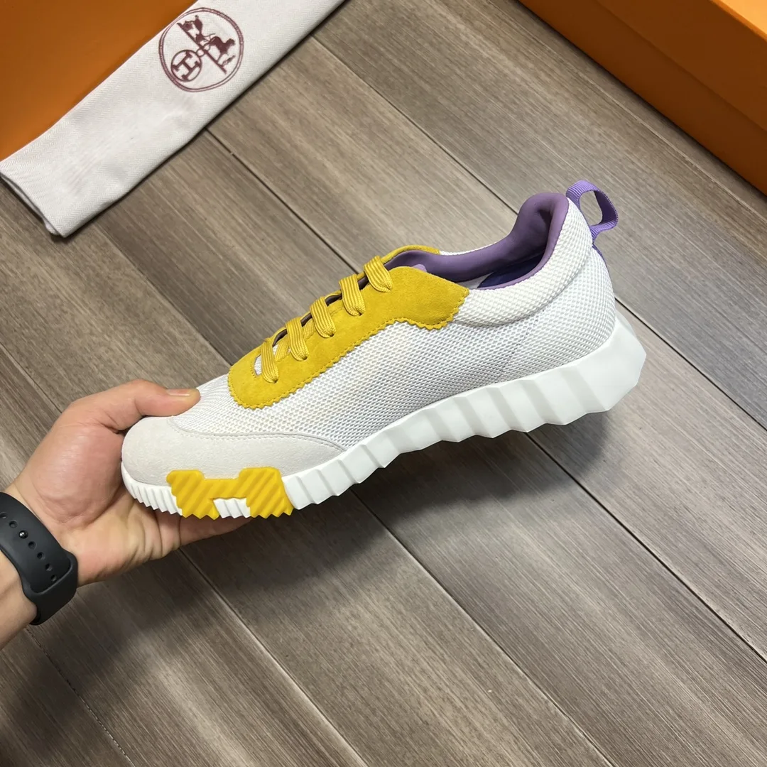 Hermes Bouncing Sneakers Yellow - Image 3