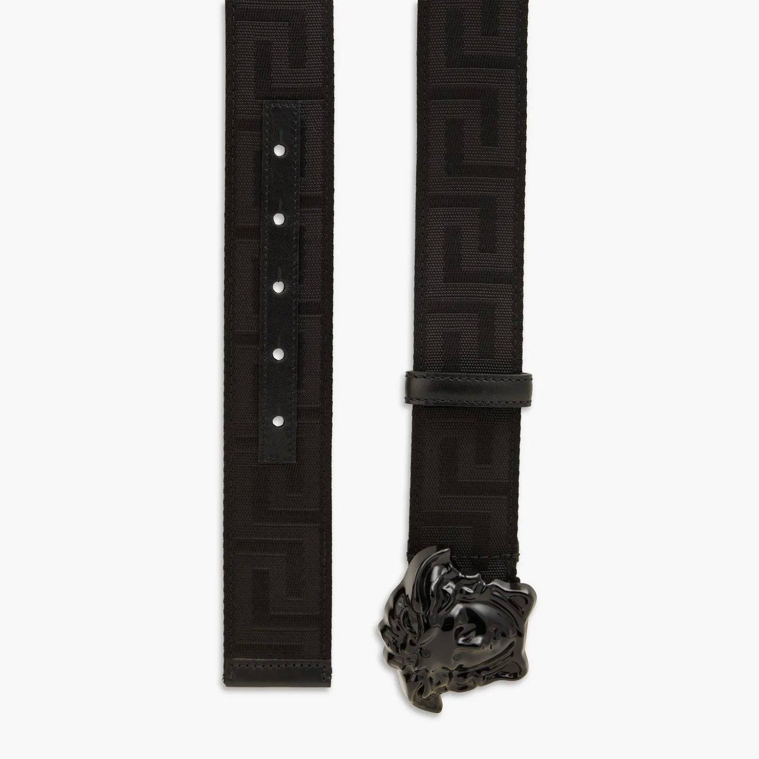Alternative view of Versace Greca La Medusa Belt Black
