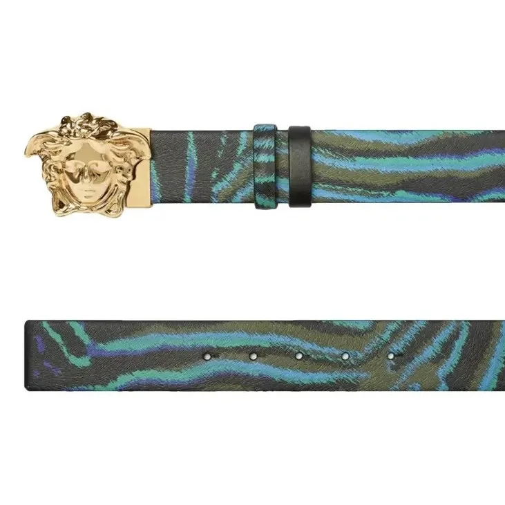 Versace Medusa Medium Leather Belt Multicolor - Image 4
