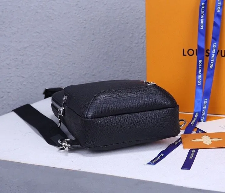 Louis Vuitton Avenue Sling Bag Taiga Black - Image 4