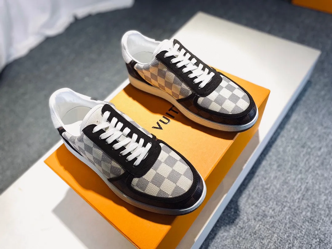 Louis Vuitton Rivoli Sneaker Gray And Brown - Image 5