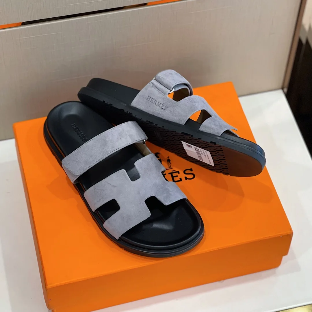Alternative view of Hermes Takara Sandals Light Blue