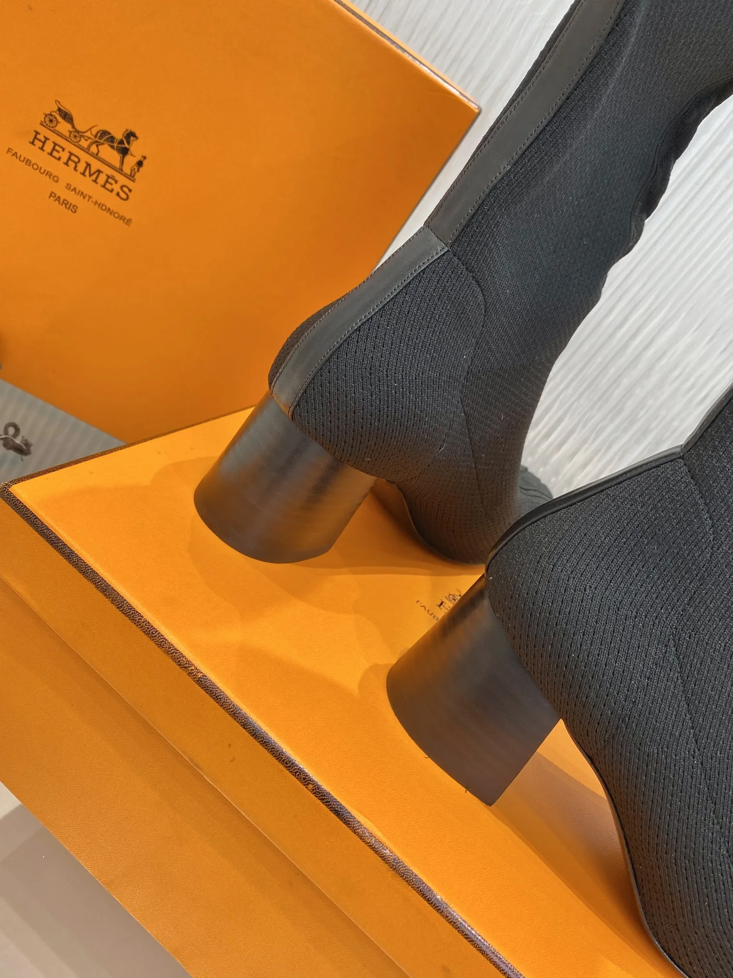 Alternative view of Hermes Fontaine 60 Boots Gray