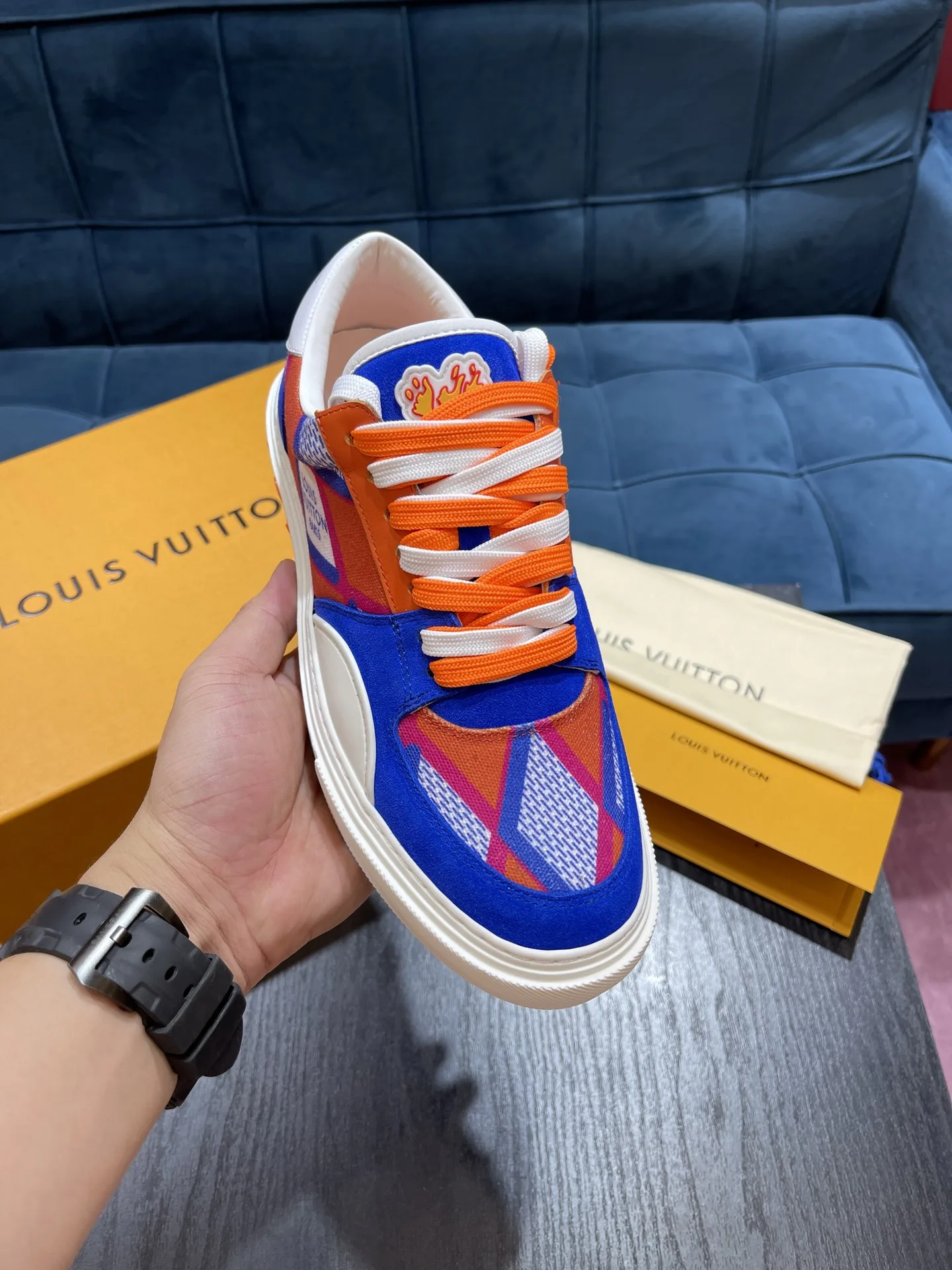 Louis Vuitton LV Ollie Richelieu Orange LV 1AAHQF - Image 7