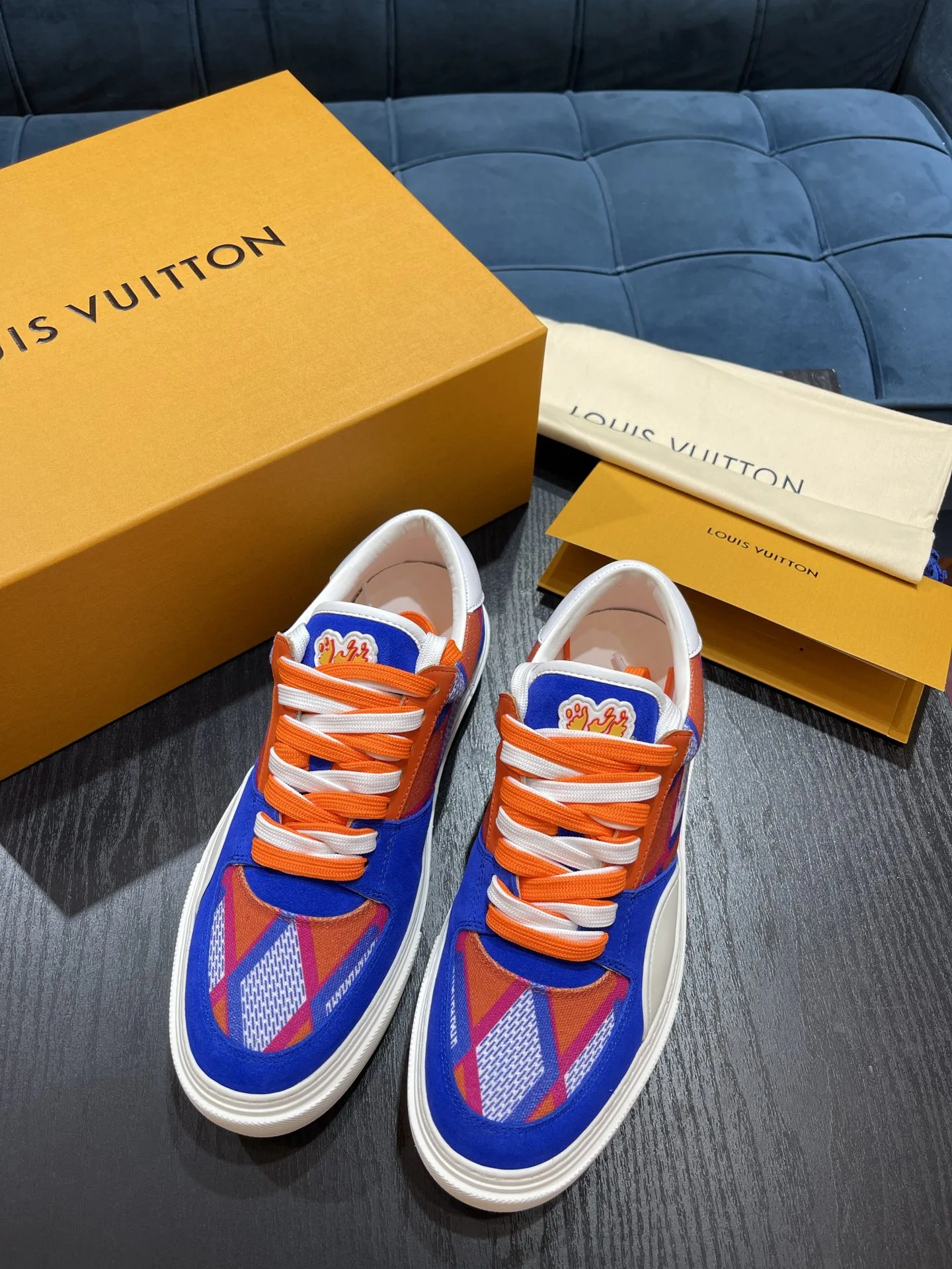 Louis Vuitton LV Ollie Richelieu Orange LV 1AAHQF - Image 4
