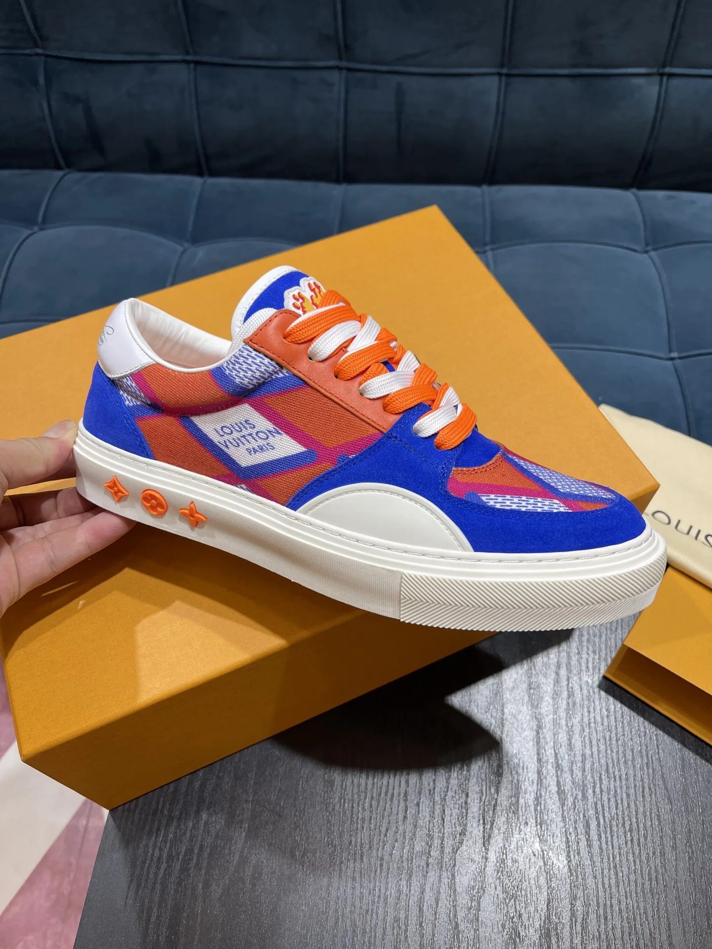 Louis Vuitton LV Ollie Richelieu Orange LV 1AAHQF - Image 3