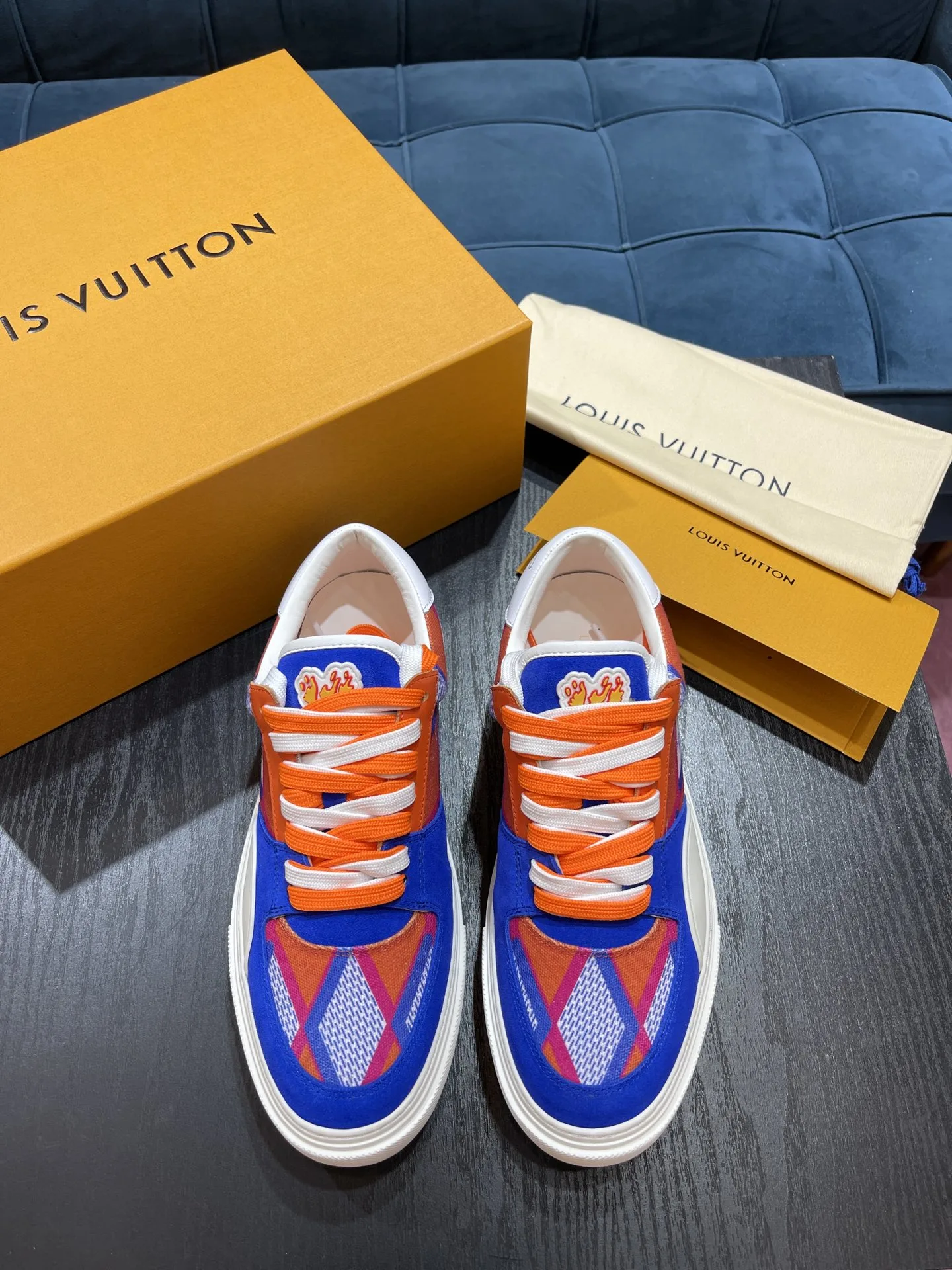 Alternative view of Louis Vuitton LV Ollie Richelieu Orange LV 1AAHQF