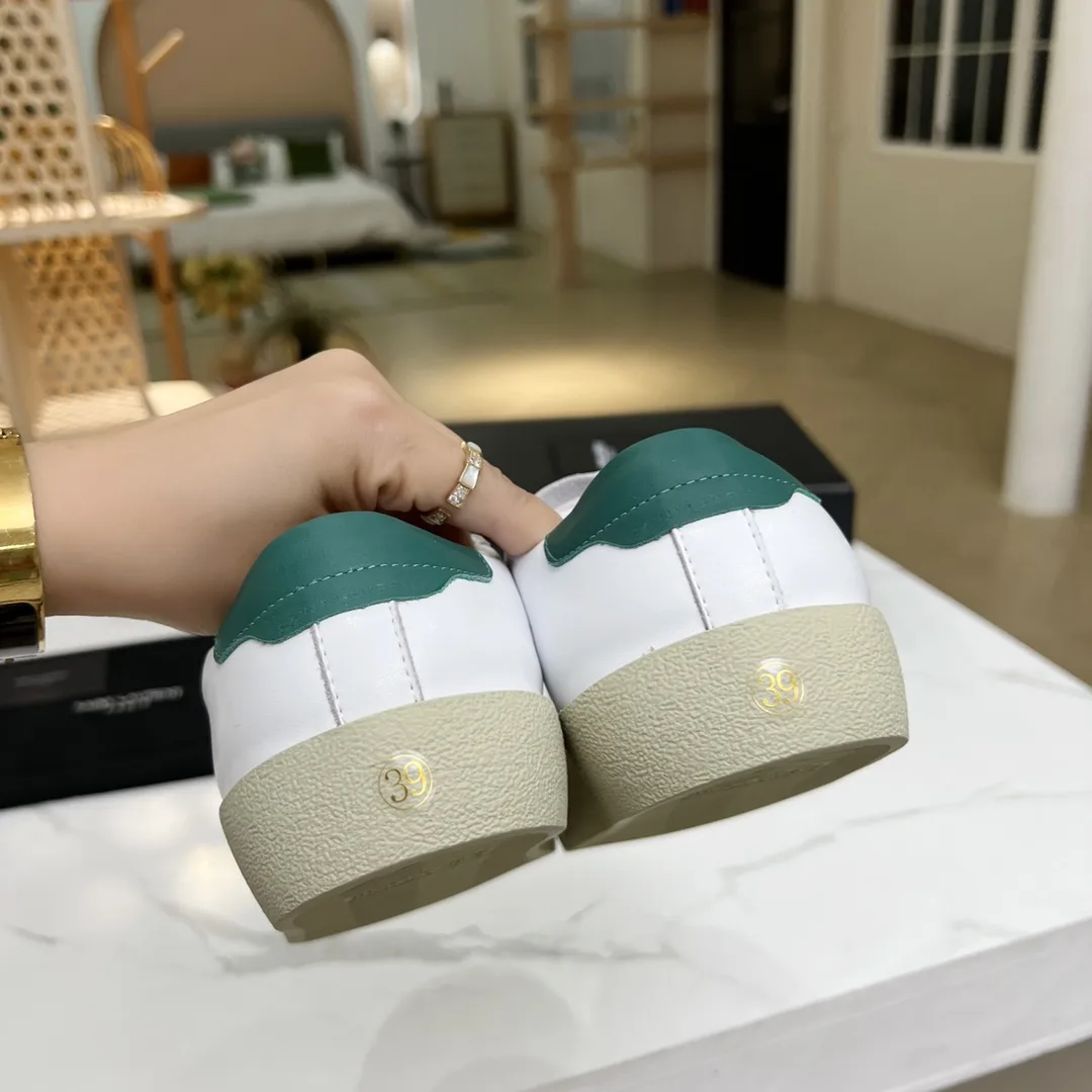 Saint Laurent Court Classic Sl/06 Embroidered Sneakers Green YSL - Image 3
