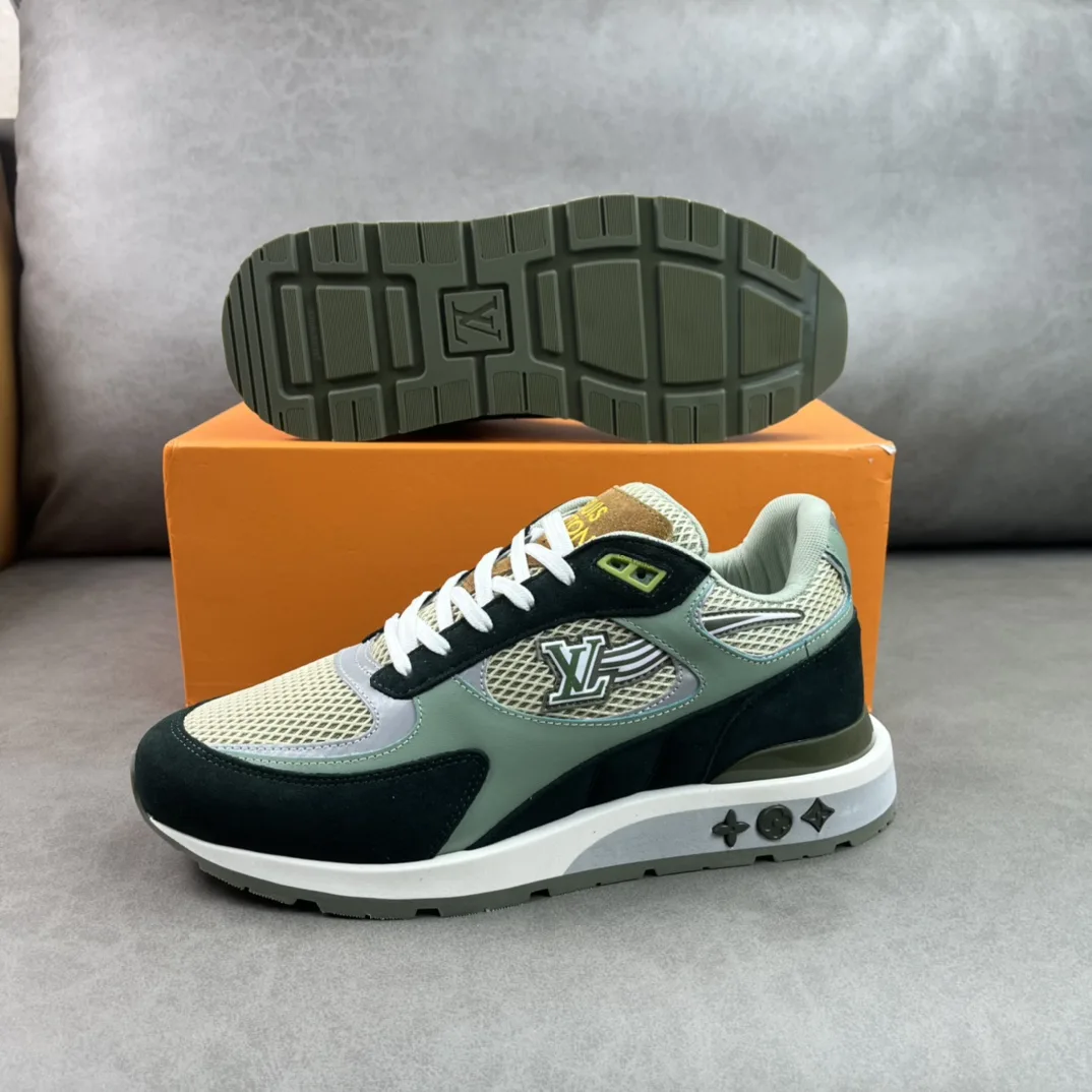 Louis Vuitton Run Away Sneaker Green LV 1A9J0N - Image 6