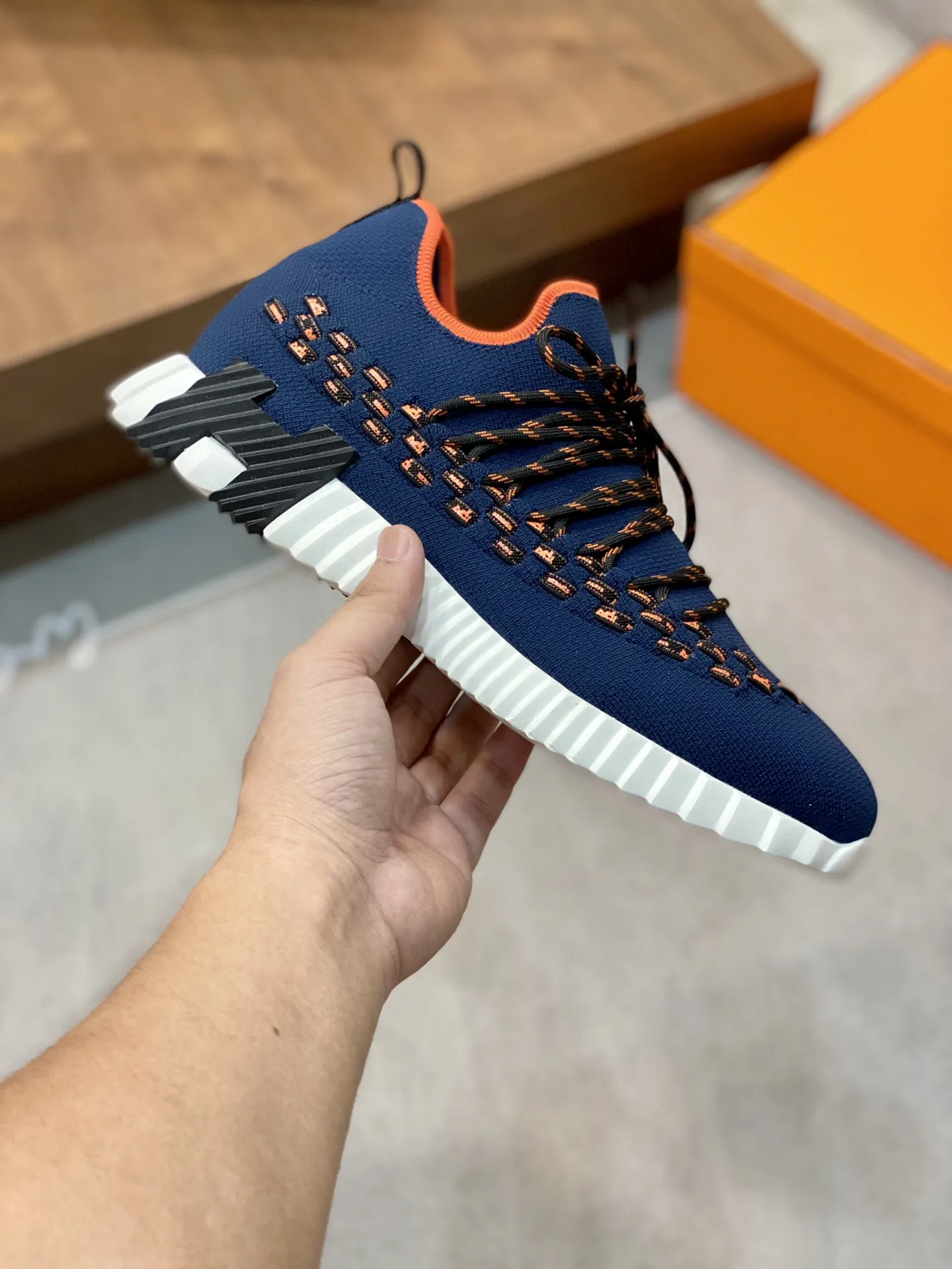 Hermes Sneakers Flex Blue - Image 9
