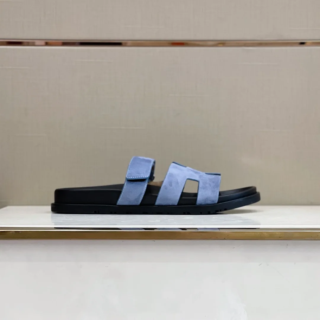 Alternative view of Hermes Takara Sandals Blue