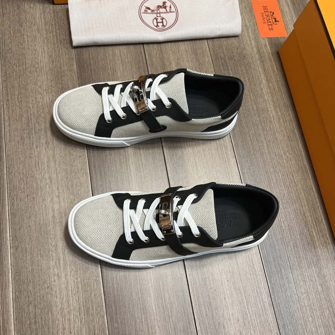 Alternative view of Hermes Casual Sneakers Gray And Black