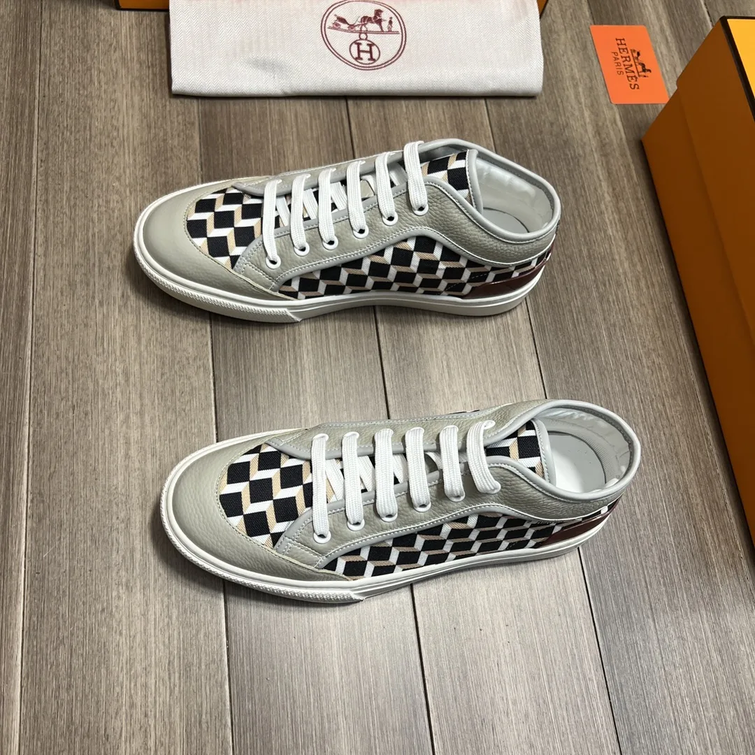 Hermes Enjoy Sneaker Gray And Black - Image 8