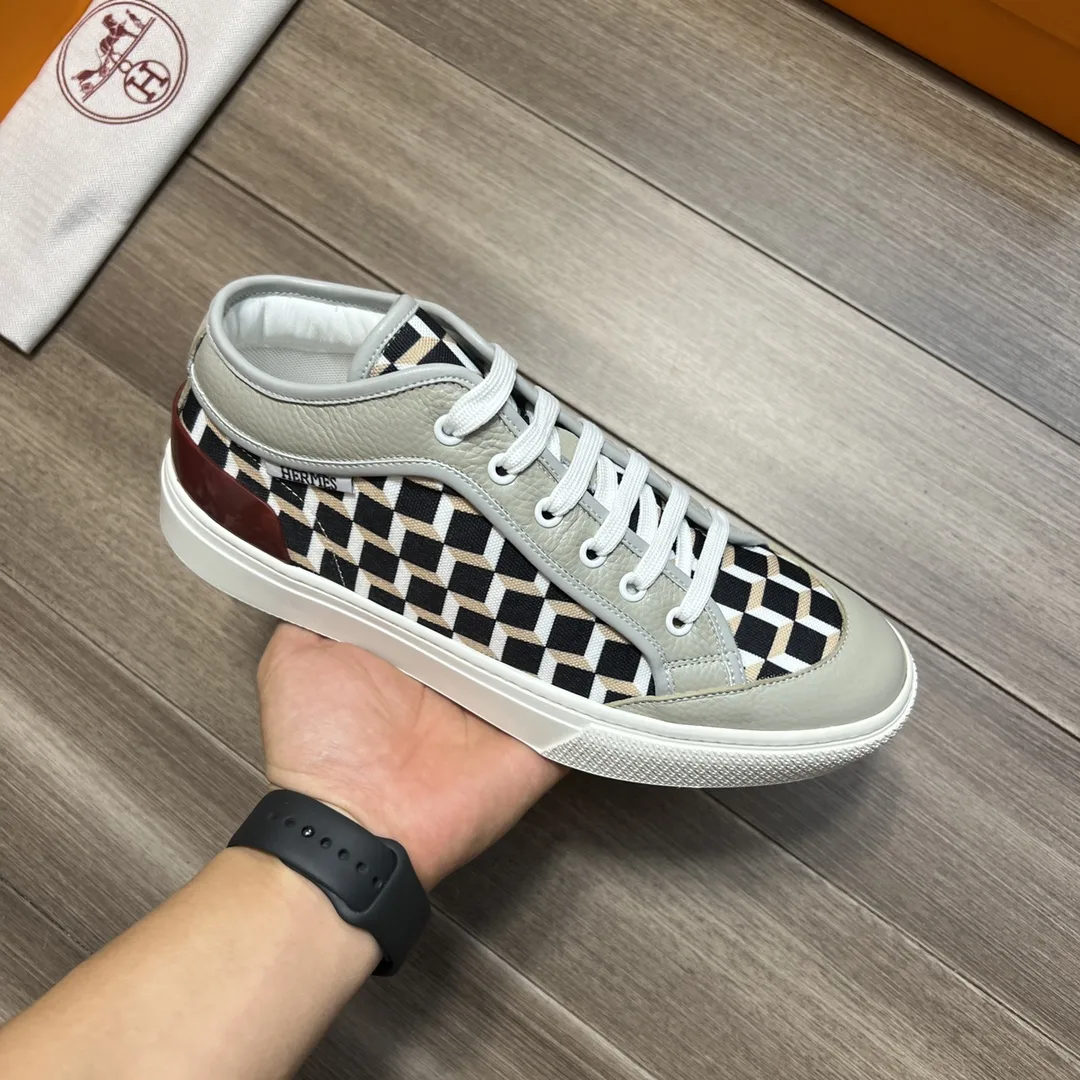 Hermes Enjoy Sneaker Gray And Black - Image 6