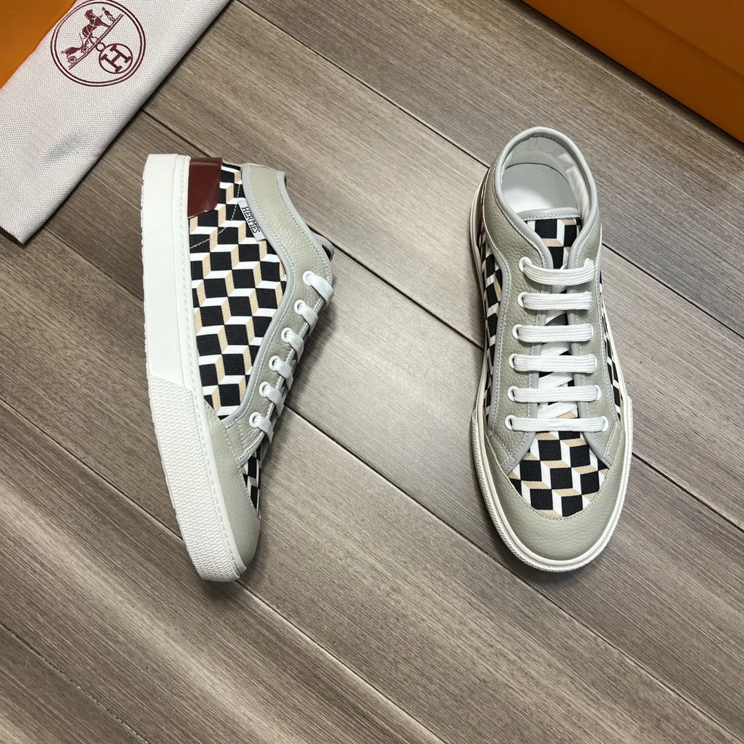 Hermes Enjoy Sneaker Gray And Black - Image 5