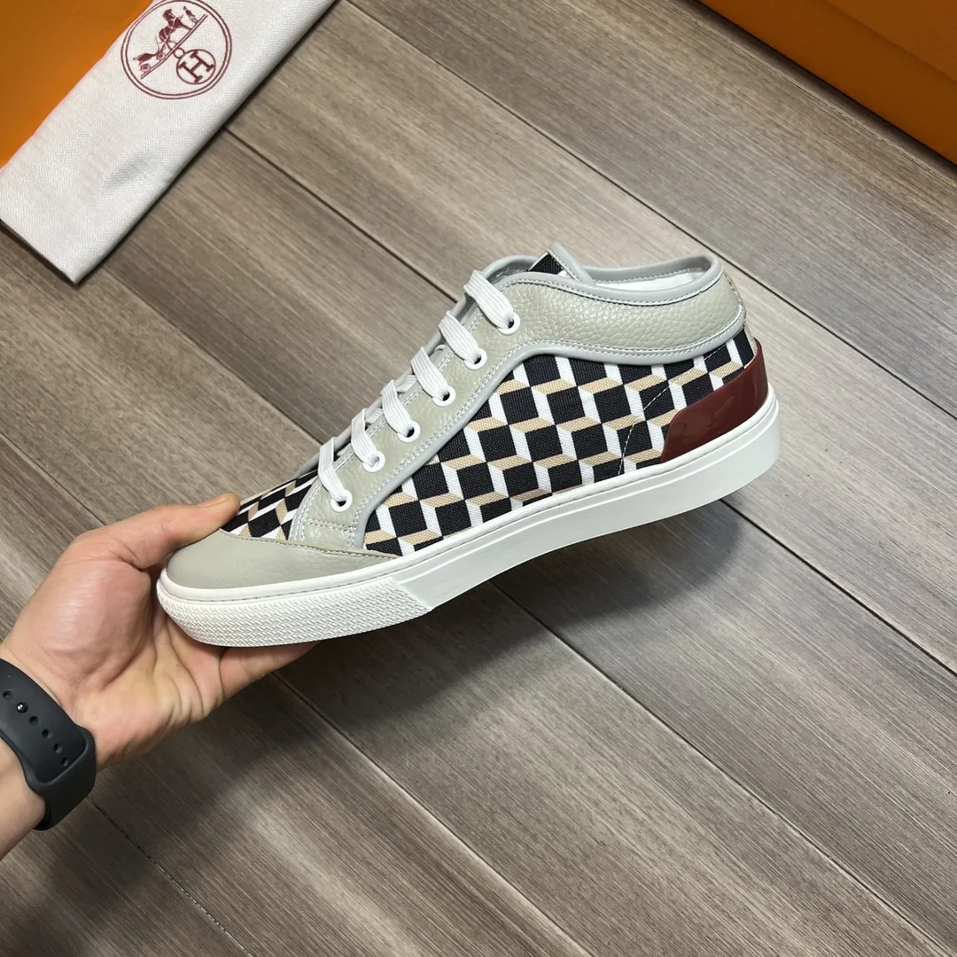 Hermes Enjoy Sneaker Gray And Black - Image 3