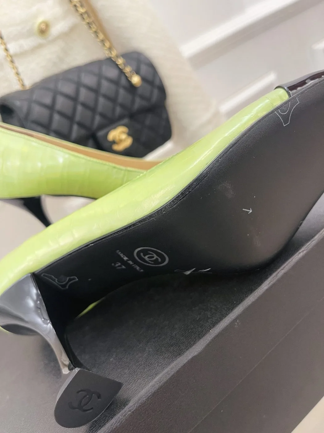 Alternative view of Chanel Women’s Pump & Grosgrain Green