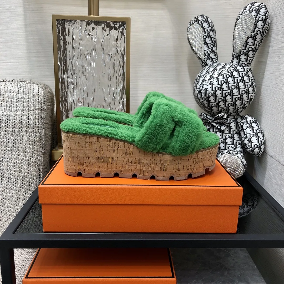 Hermes Figari Sandal Green - Image 2