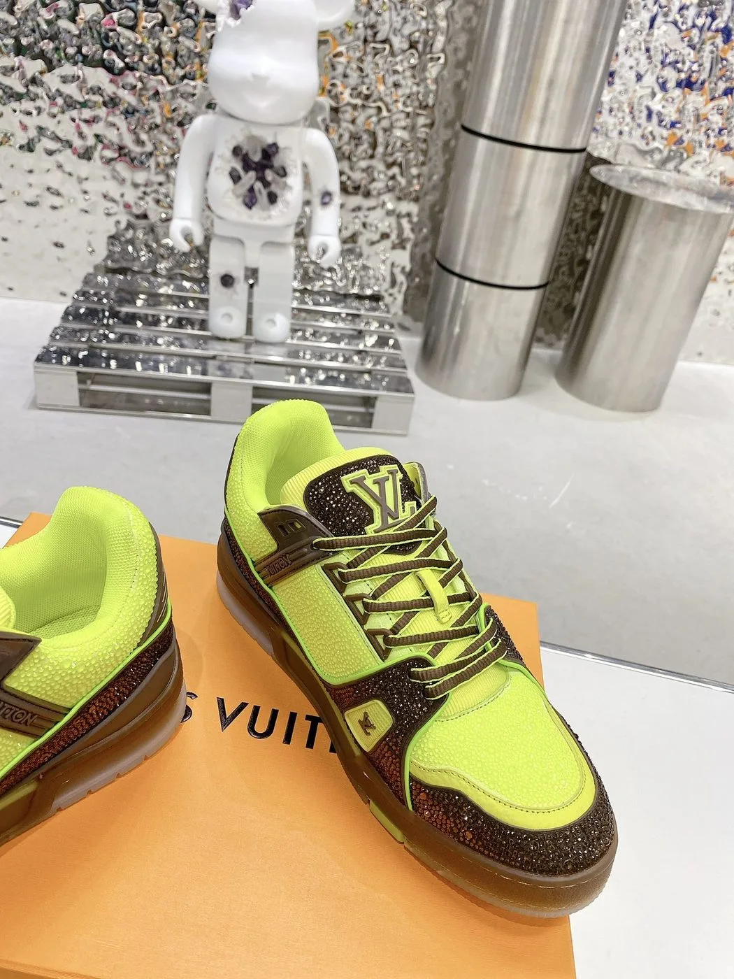 Alternative view of Louis Vuitton Women’s LV Trainers Yellow