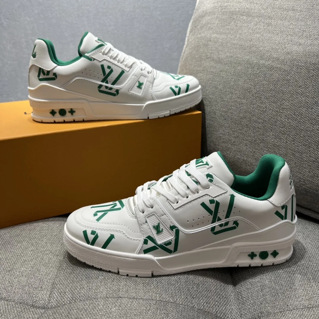 Louis Vuitton LV Trainer Sneaker Green LV 1AAGXF - Image 6