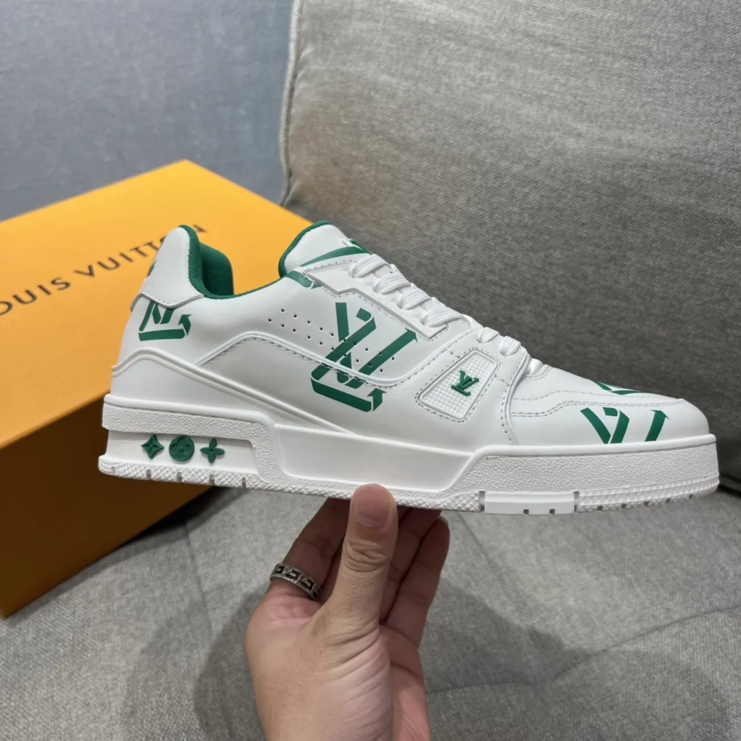 Louis Vuitton LV Trainer Sneaker Green LV 1AAGXF - Image 5