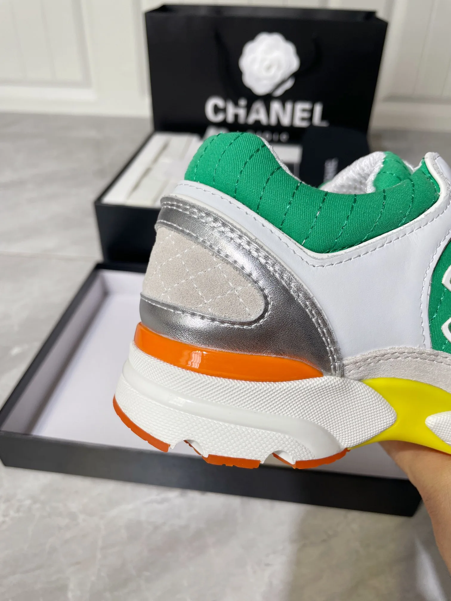 Alternative view of Chanel Women’s Sneakers In Fabric Green